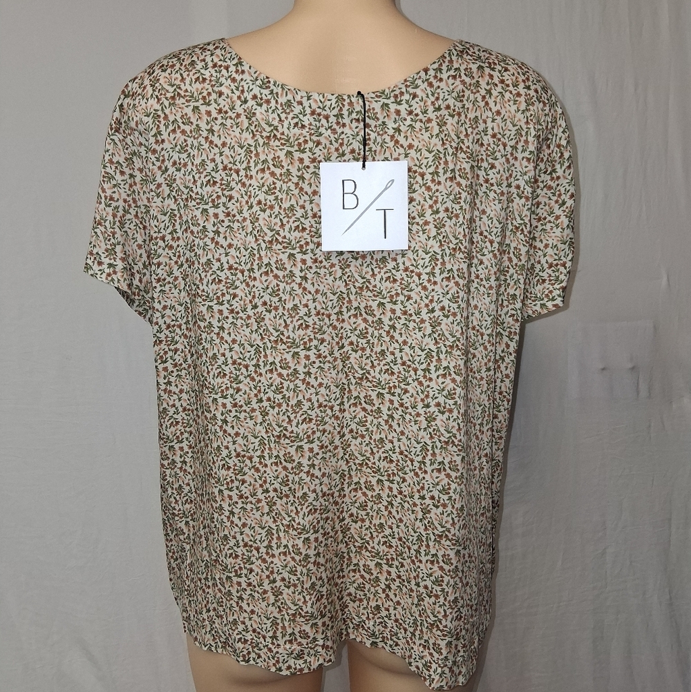 Bytavi New Multicolor Floral Button Down Shirt Womem Sixe Xl — image 8 of 8